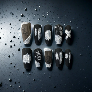 Midnight Ink - wash Nail Art